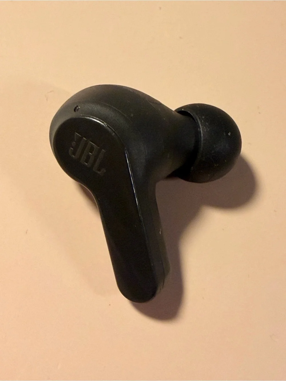 Right JBL True Wireless Earbud - Black Stem Design